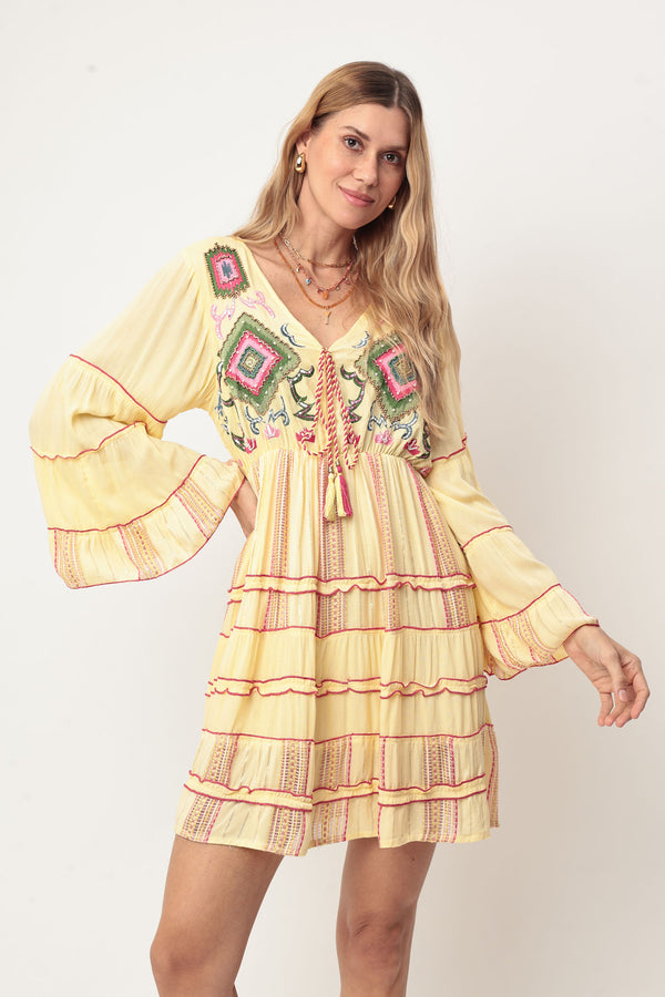 VESTIDO CURTO MOSAICO