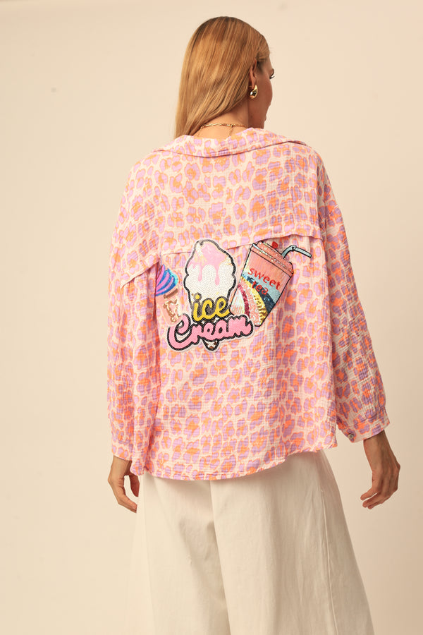 CAMISA ANIMAL ICE CREAM/SWEET TEA