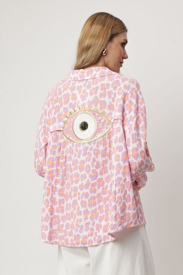CAMISA ANIMAL PRINT /OLHO GREGO
