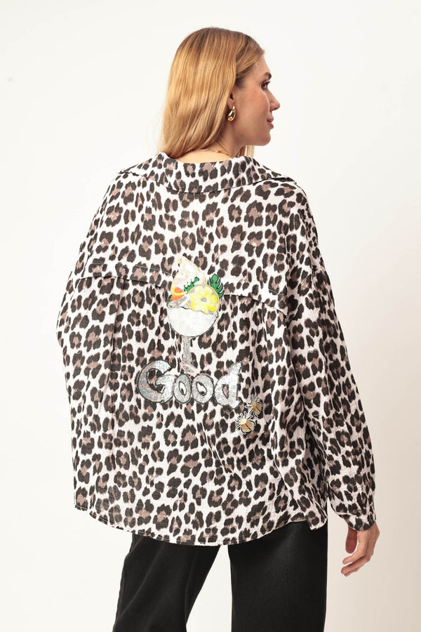 CAMISA ANIMAL PRINT DRINK/GOOD