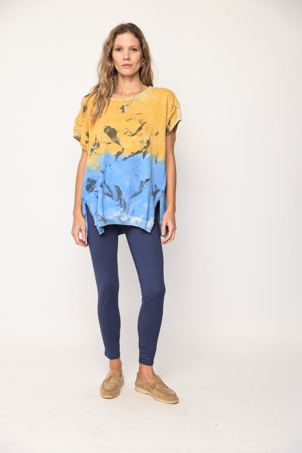 COLETE DE MOLETOM TIE DYE