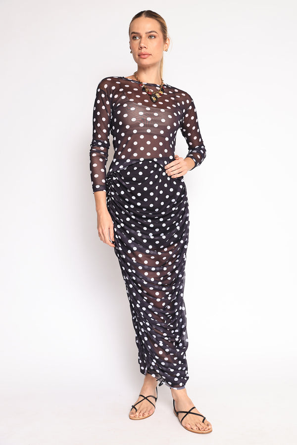 SAIA DRAPEADA TULE BANDANA