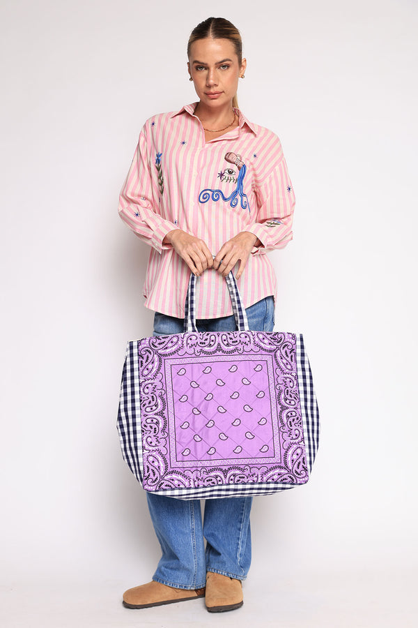 BOLSA BANDANA COM VICHY