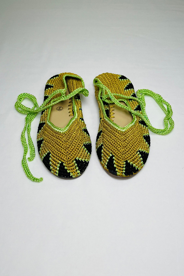 SAPATILHA BAILARINA CROCHET