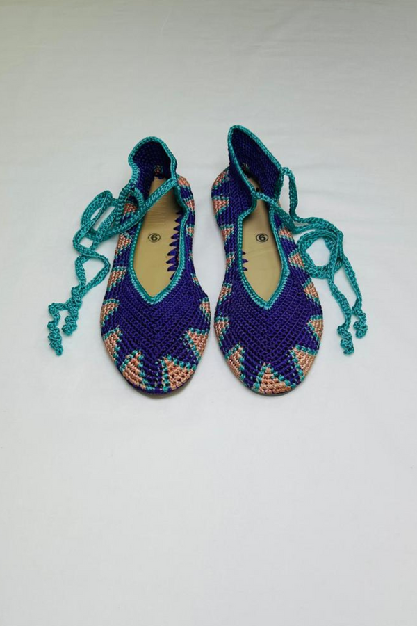 SAPATILHA BAILARINA CROCHET