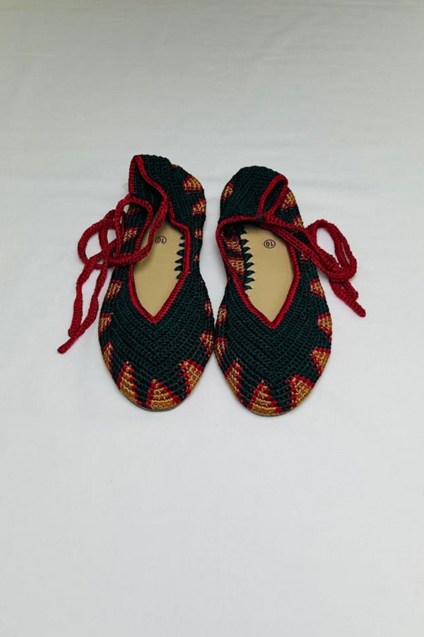 SAPATILHA BAILARINA CROCHET