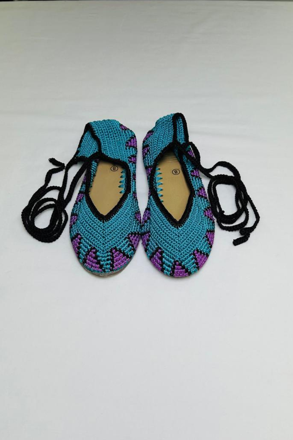 SAPATILHA BAILARINA CROCHET